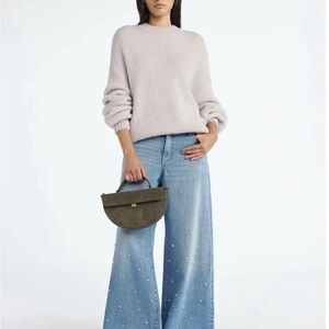 Stylish Blue Wide Leg Jeans for Women